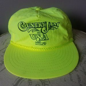 Vintage 1990 Country Jam Rare Slideback Hat